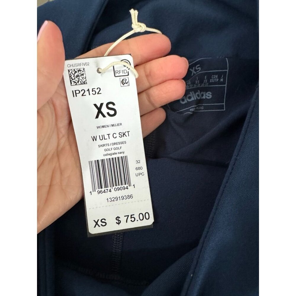 Nwt Adidas Ultimate365 Solid Skort Collegiate Nav… - image 2